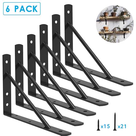 metal industrial shelf brackets|rustic industrial shelving brackets.